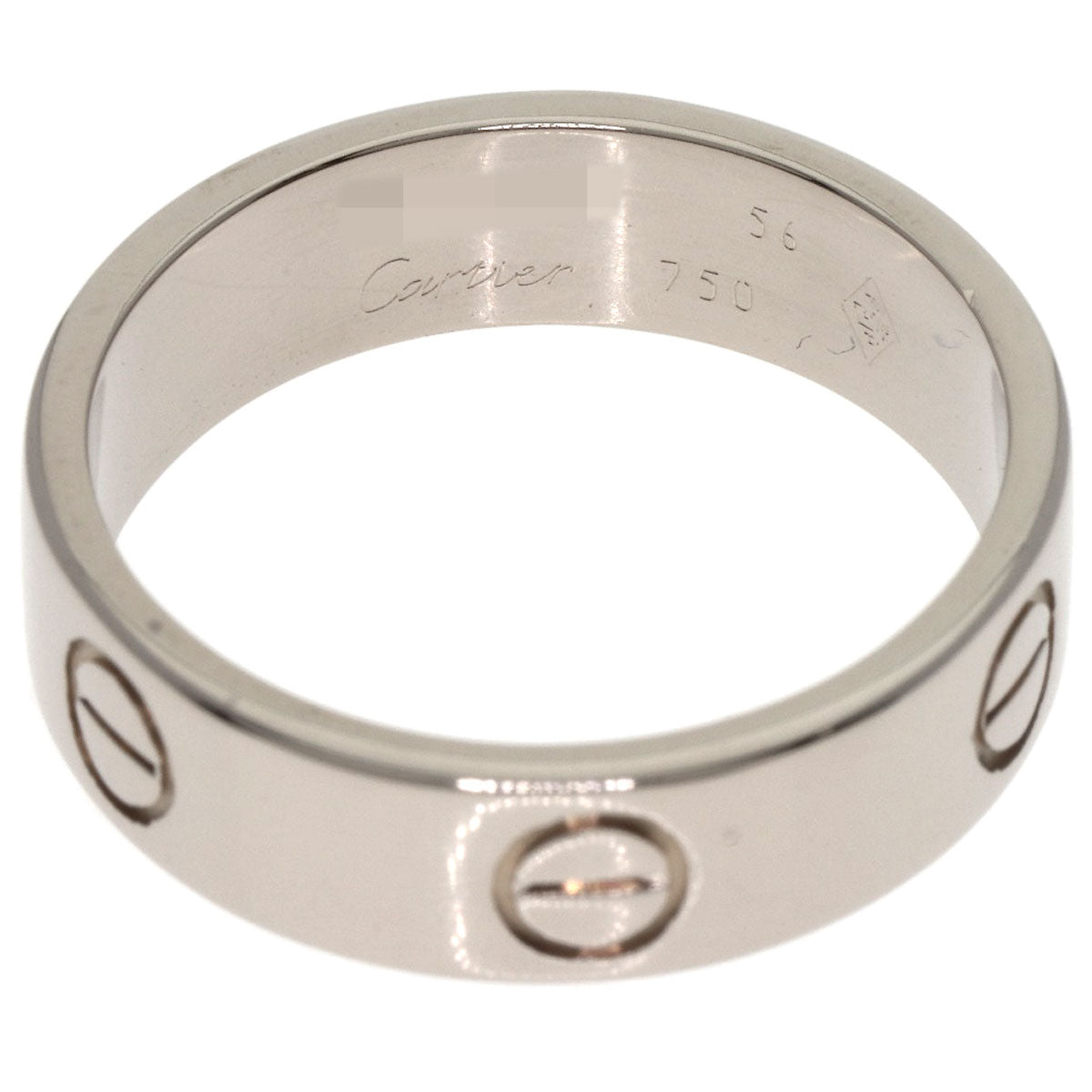 CARTIER love ring #56 Ring K18 White Gold Ladies [Used]