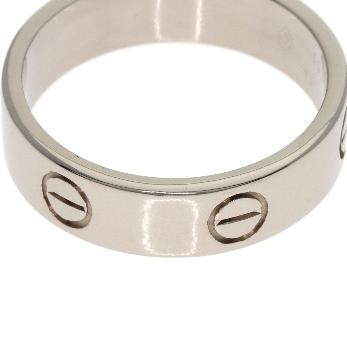 CARTIER love ring #56 Ring K18 White Gold Ladies [Used]