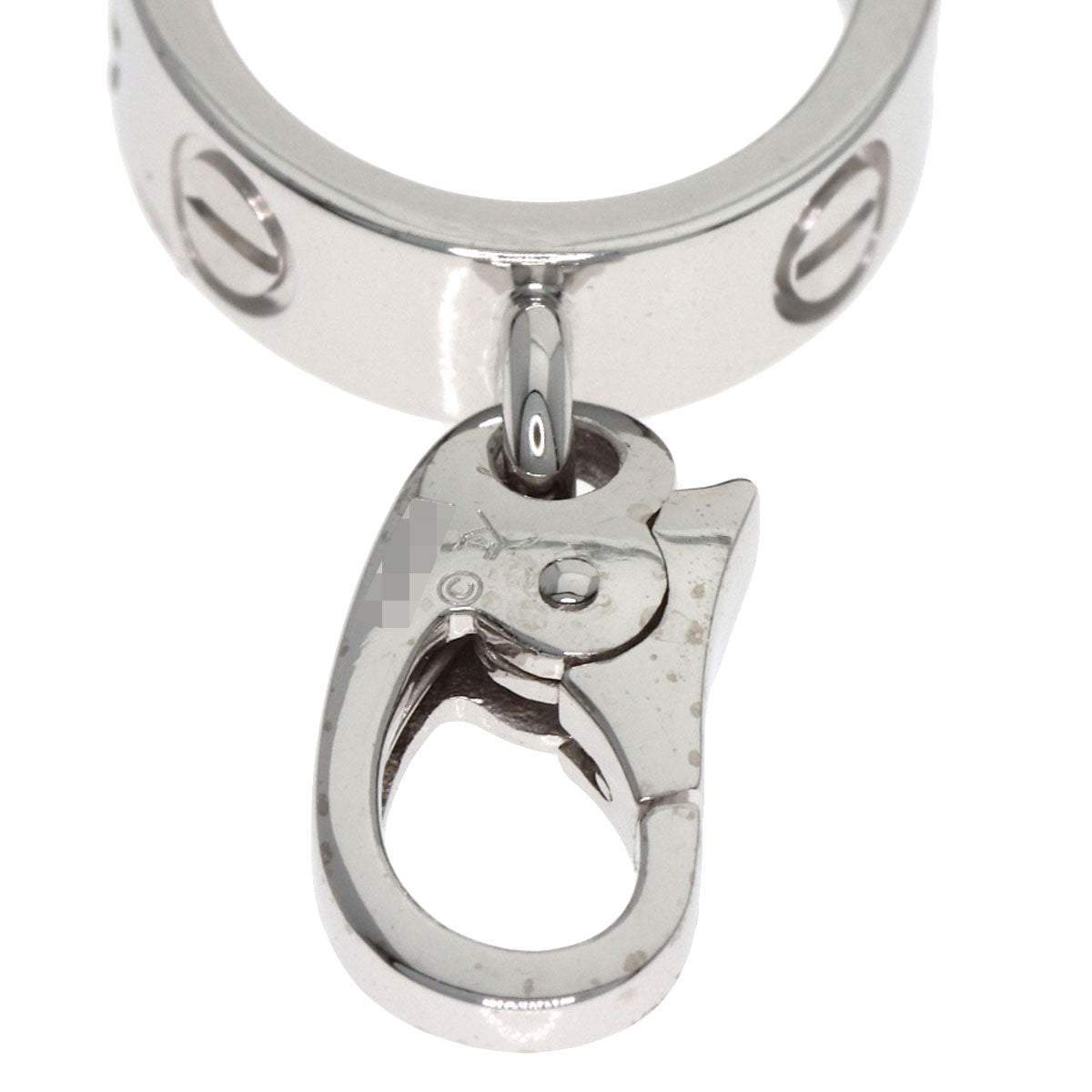 CARTIER Love charm Pendant top K18 White Gold Ladies [Used]