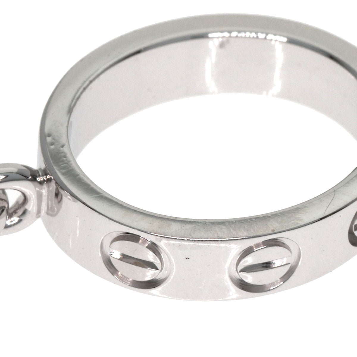 CARTIER Love charm Pendant top K18 White Gold Ladies [Used]