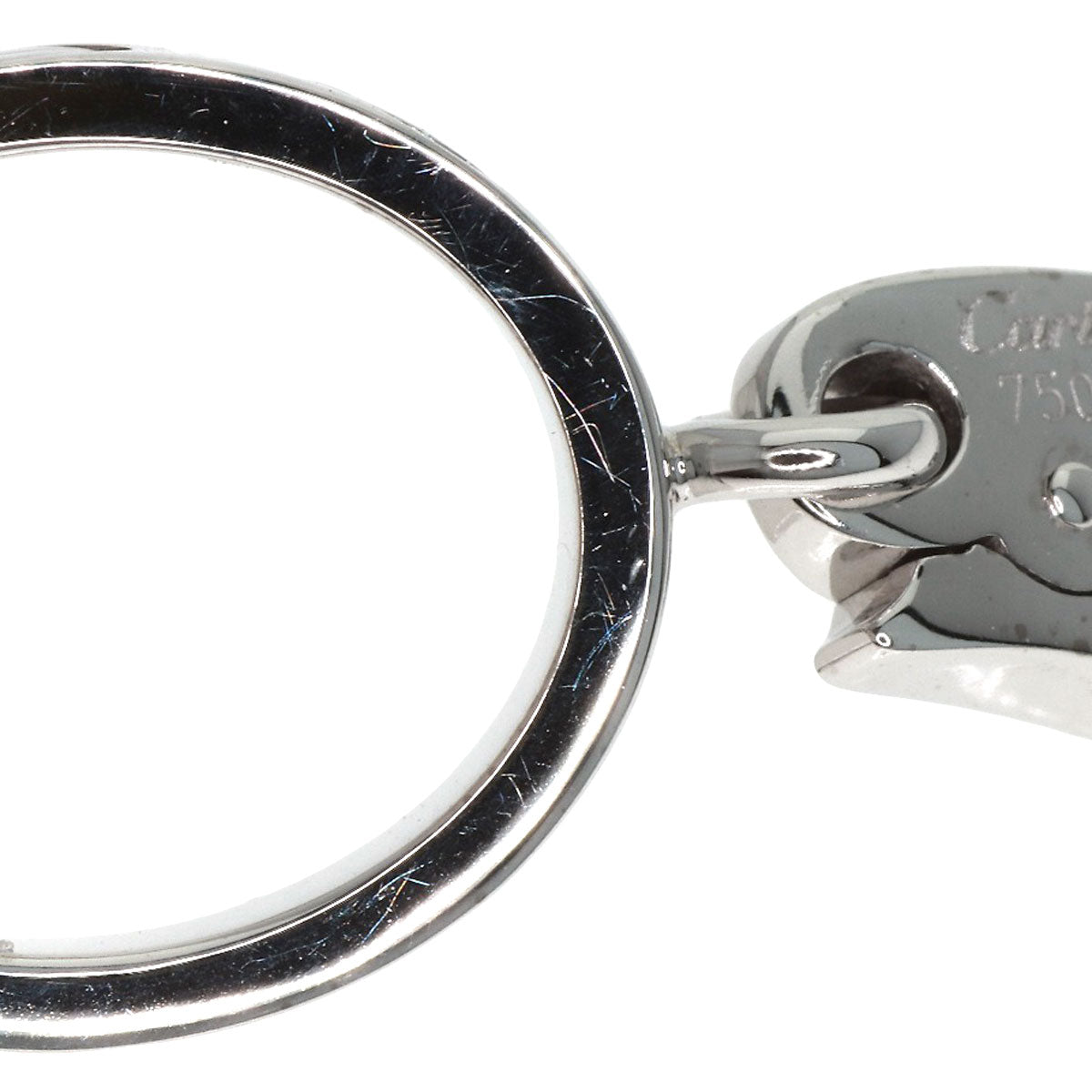 CARTIER Love charm Pendant top K18 White Gold Ladies [Used]