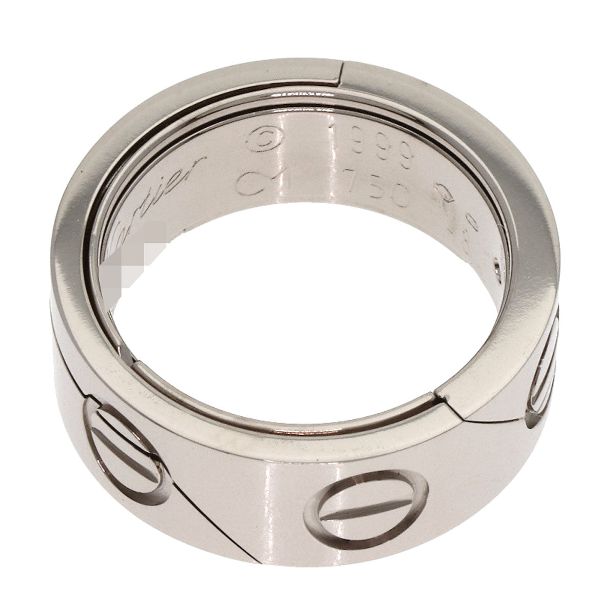 CARTIER Astro love ring with cord Ring K18 White Gold Ladies [Used]