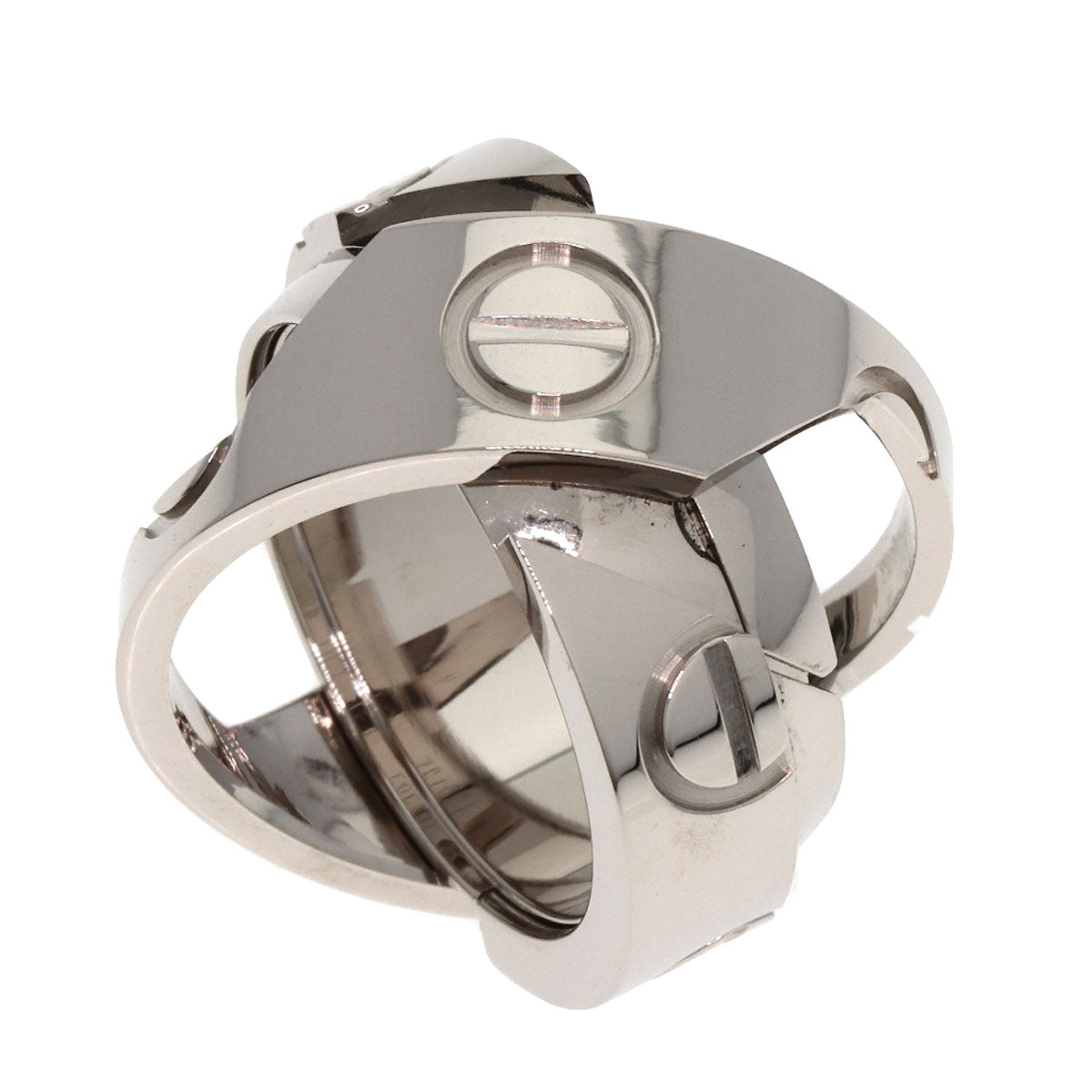 CARTIER Astro love ring with cord Ring K18 White Gold Ladies [Used]