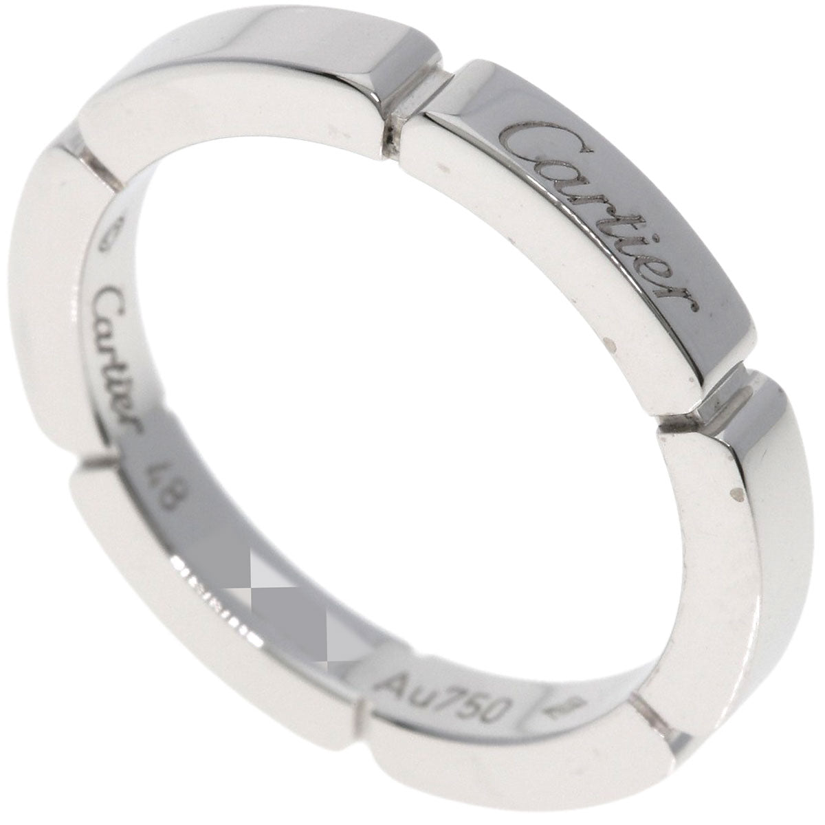 CARTIER Mailon Panthere # 48 Ring K18 White Gold Ladies [Used]