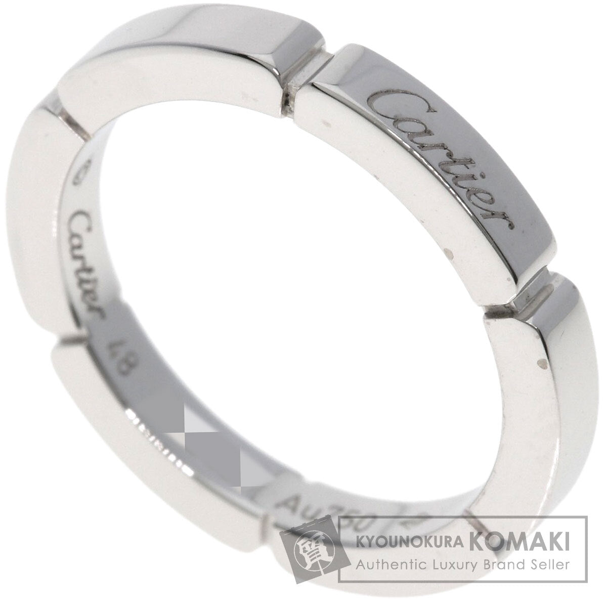 CARTIER Mailon Panthere # 48 Ring K18 White Gold Ladies [Used]