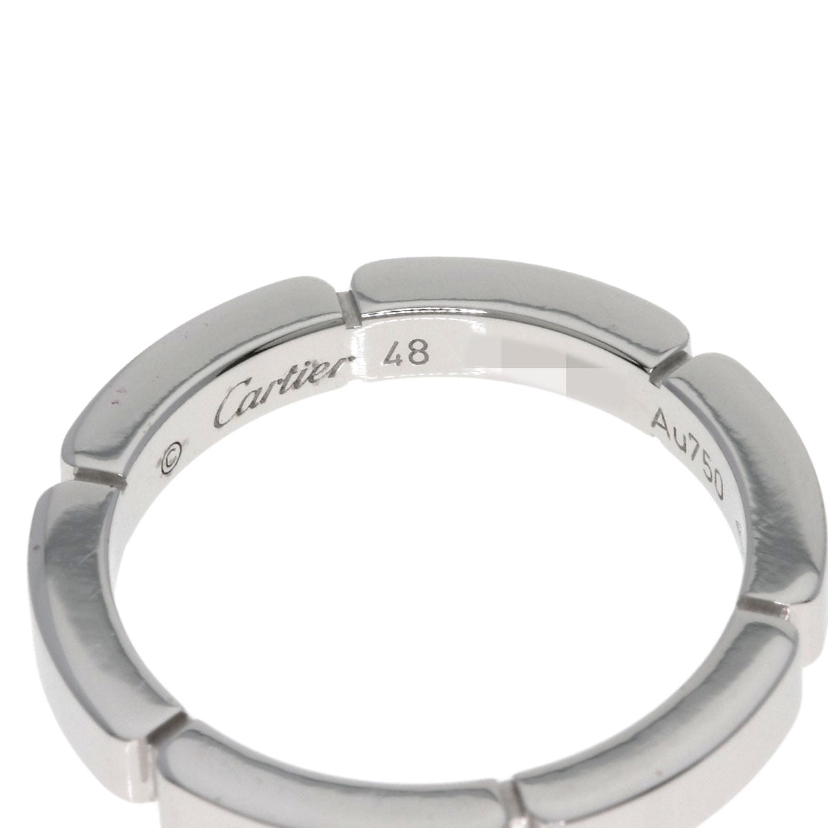 CARTIER Mailon Panthere # 48 Ring K18 White Gold Ladies [Used]