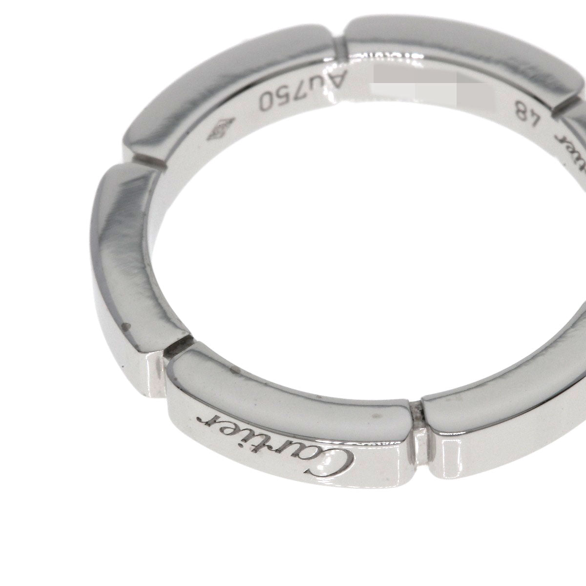 CARTIER Mailon Panthere # 48 Ring K18 White Gold Ladies [Used]