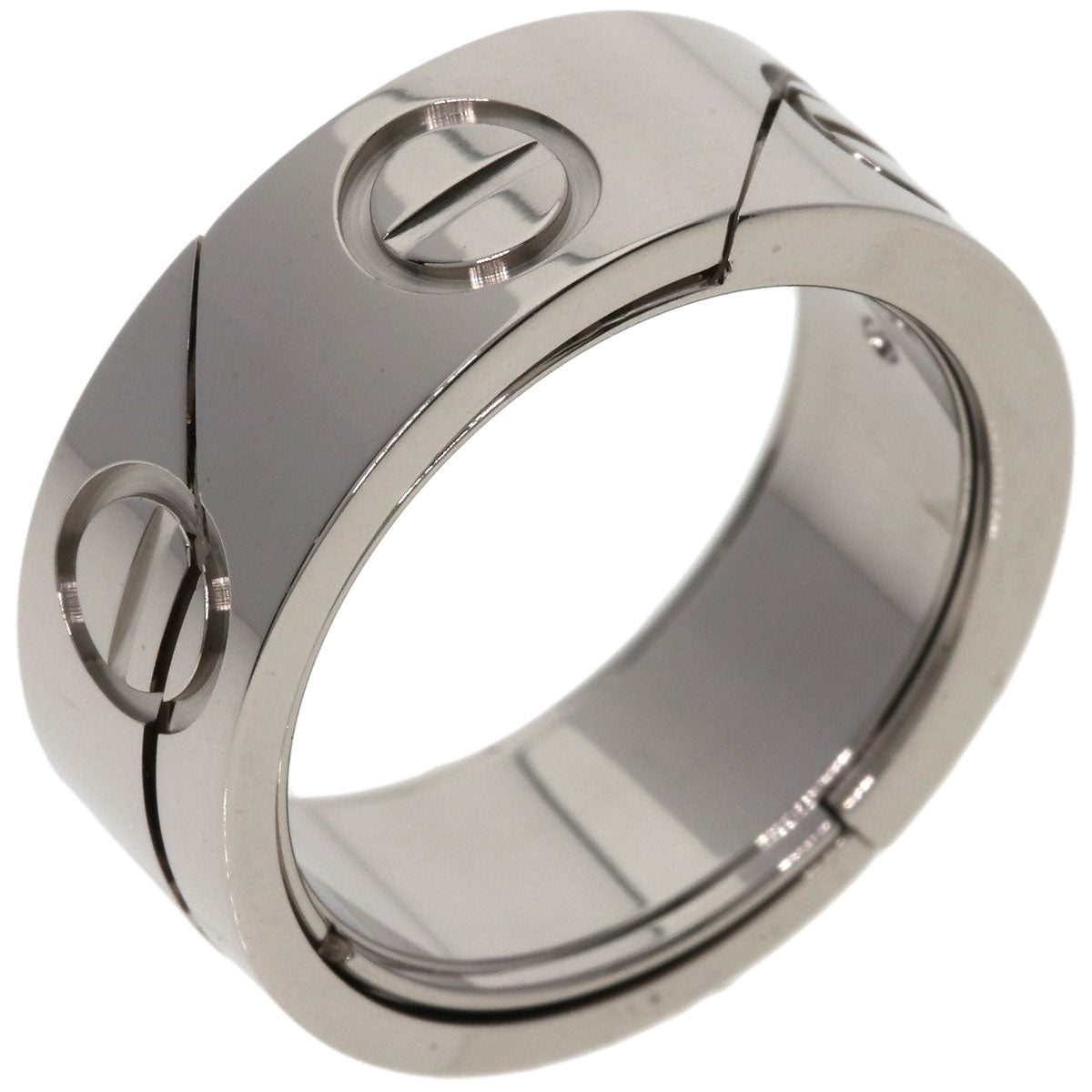 CARTIER Astro love ring with cord #49 Ring K18 White Gold Ladies [Used]