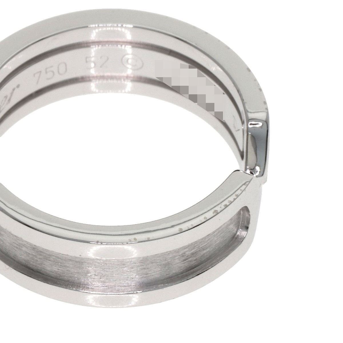 CARTIER C2 SM #52 Ring K18 White Gold Ladies [Used]