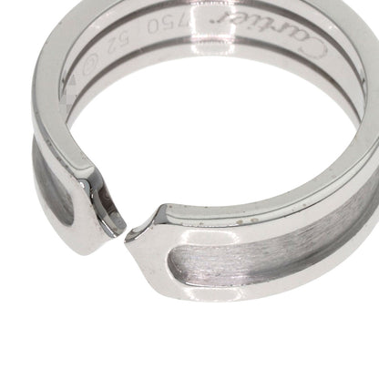 CARTIER C2 SM #52 Ring K18 White Gold Ladies [Used]