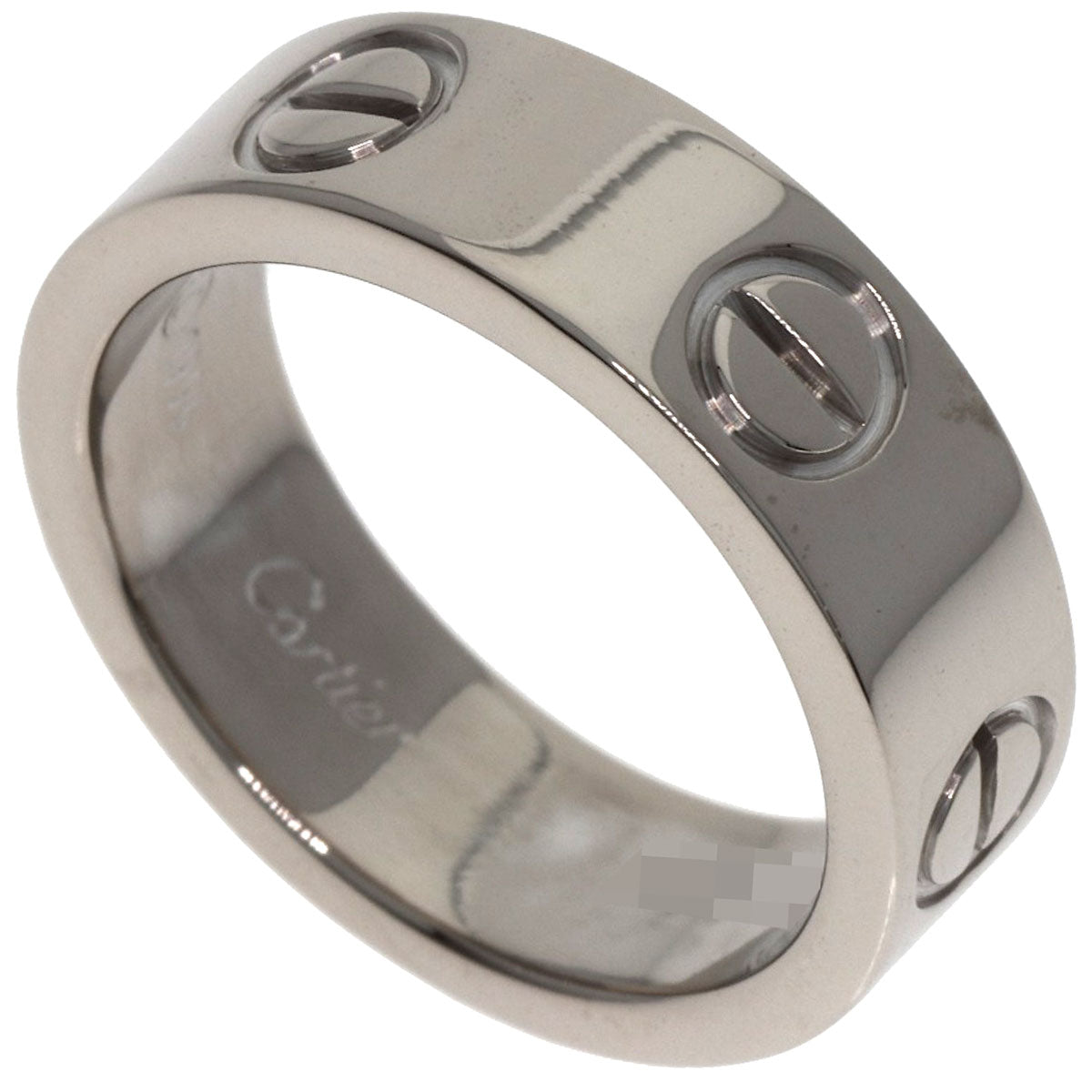 CARTIER love ring #49 Ring K18 White Gold Ladies [Used]