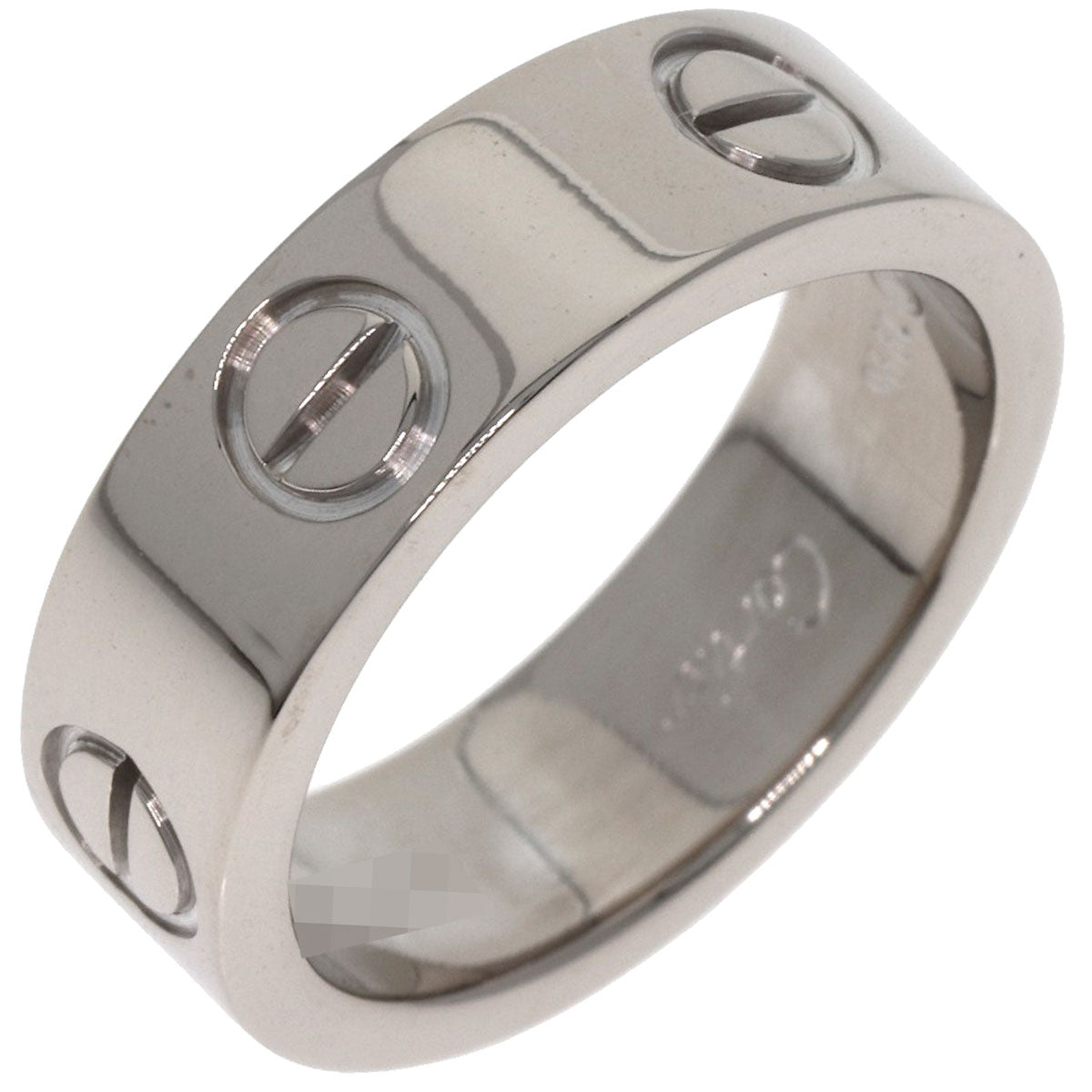 CARTIER love ring #49 Ring K18 White Gold Ladies [Used]