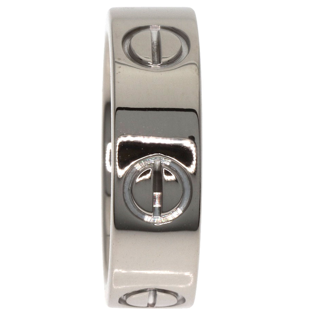 CARTIER love ring #49 Ring K18 White Gold Ladies [Used]