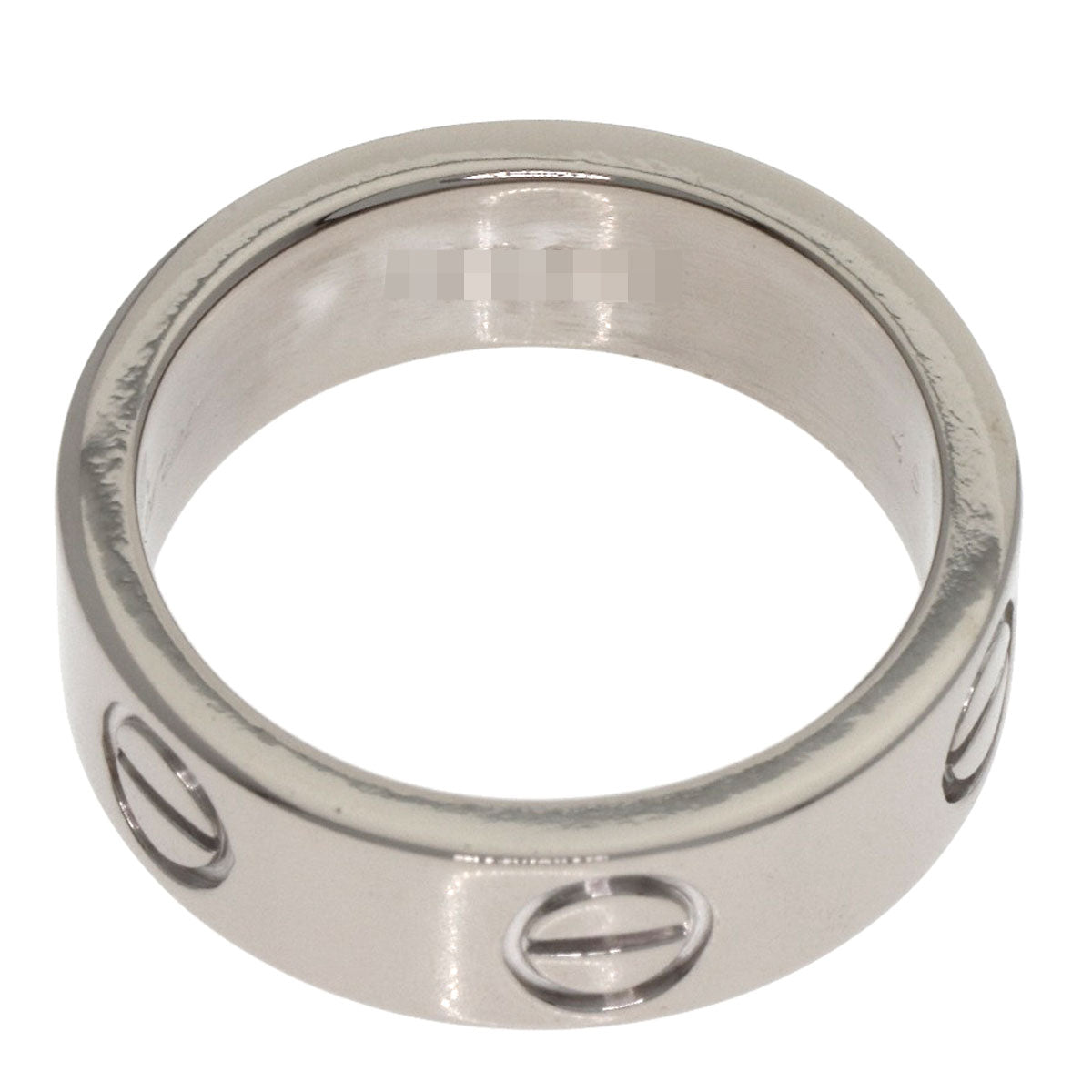 CARTIER love ring #49 Ring K18 White Gold Ladies [Used]