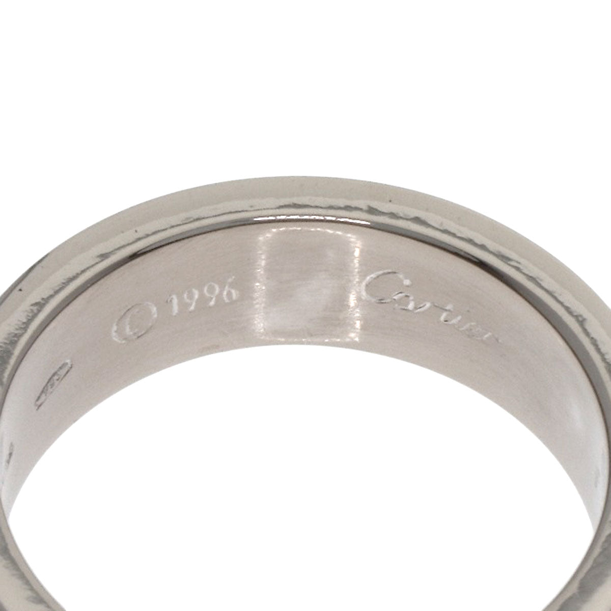 CARTIER love ring #49 Ring K18 White Gold Ladies [Used]