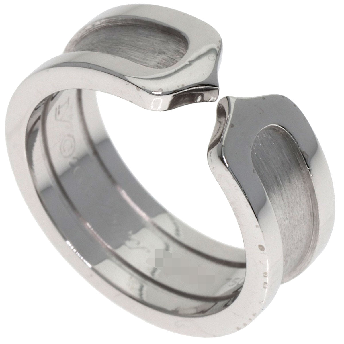 CARTIER C2 SM #48 Ring K18 White Gold Ladies [Used]
