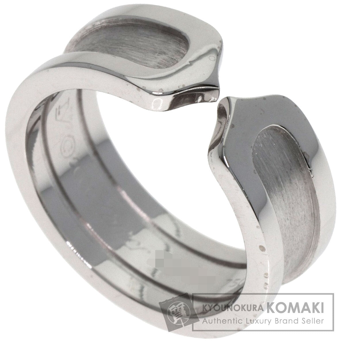CARTIER C2 SM #48 Ring K18 White Gold Ladies [Used]
