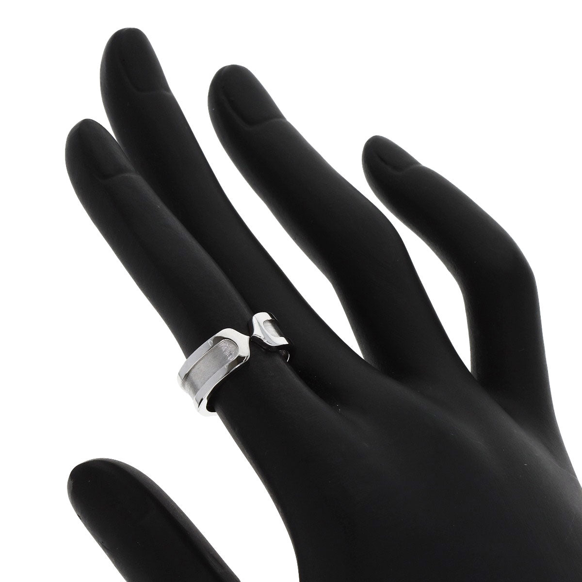 CARTIER C2 SM #48 Ring K18 White Gold Ladies [Used]