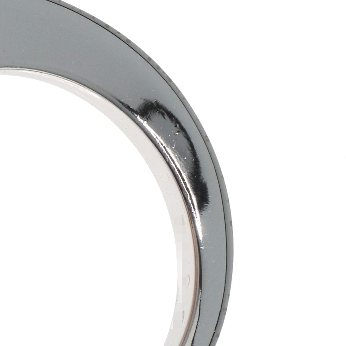CARTIER Date with Diamond #47 Ring K18 White Gold Ladies [Used]