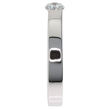CARTIER Date with Diamond #47 Ring K18 White Gold Ladies [Used]