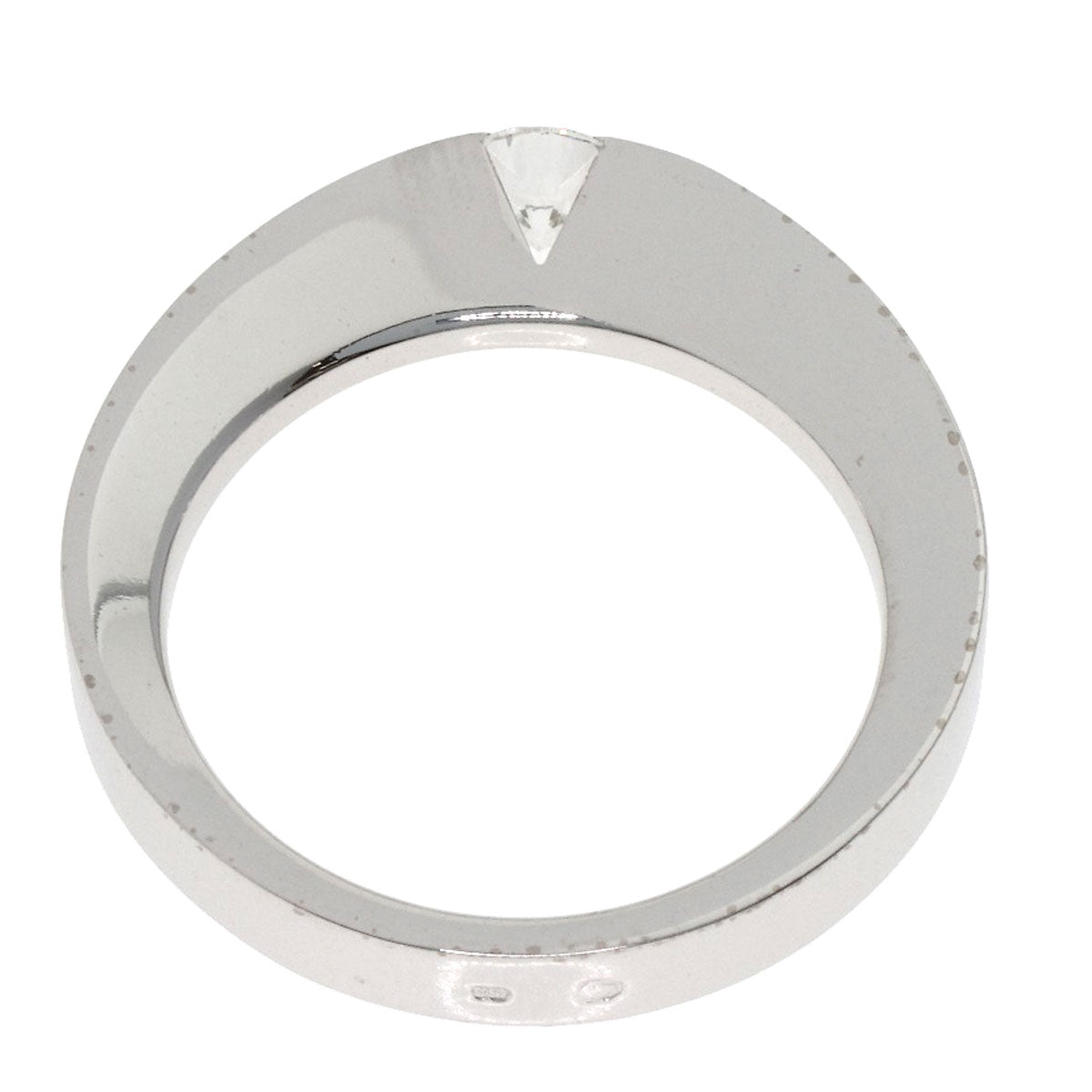 CARTIER Date with Diamond #47 Ring K18 White Gold Ladies [Used]