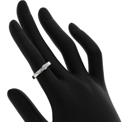 CARTIER Date with Diamond #47 Ring K18 White Gold Ladies [Used]