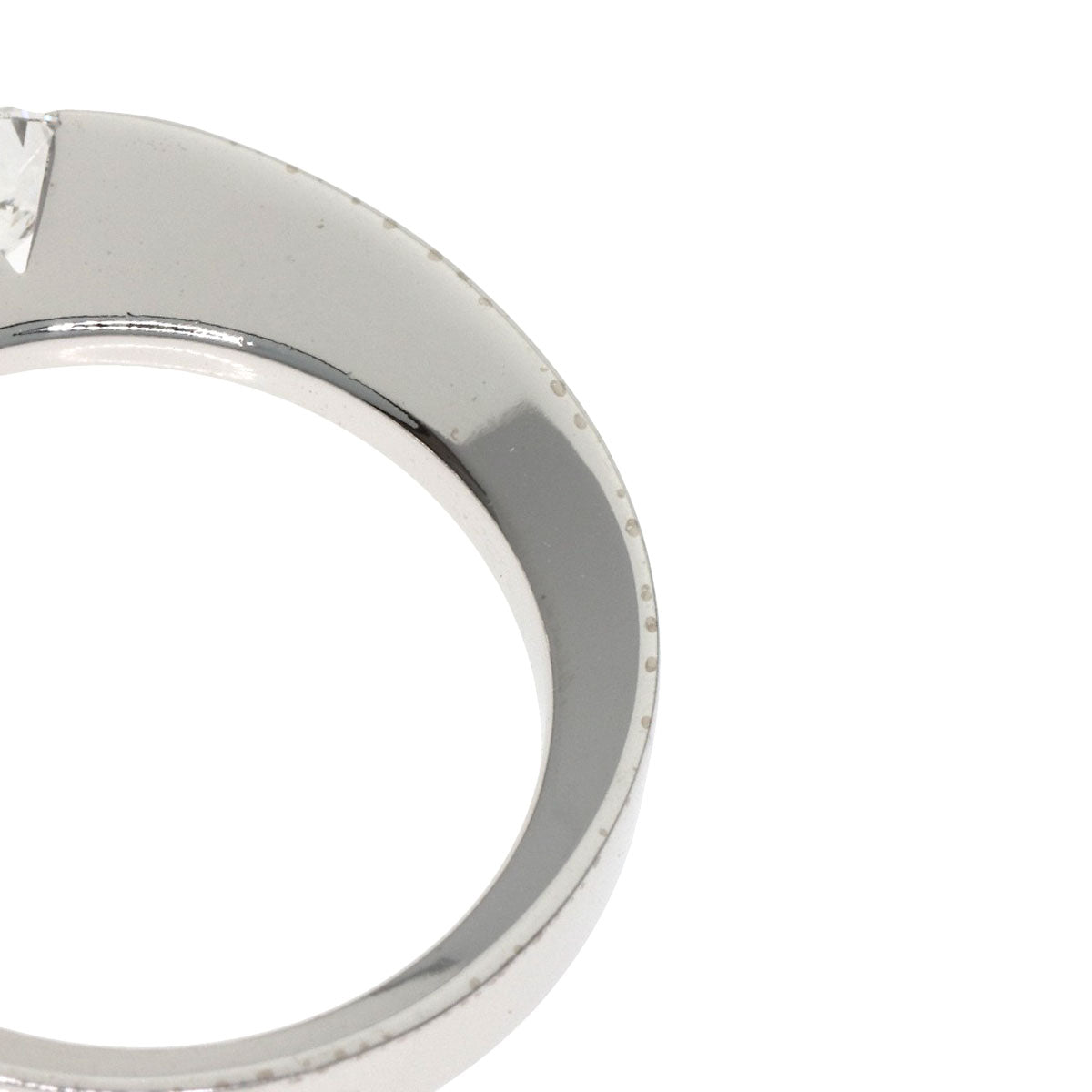 CARTIER Date with Diamond #47 Ring K18 White Gold Ladies [Used]