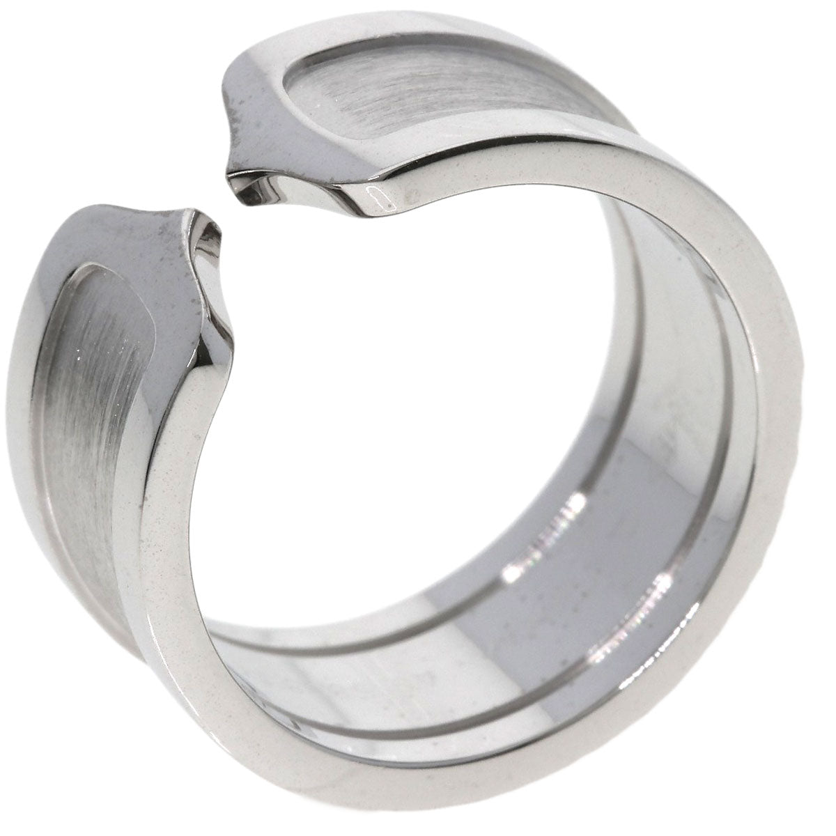 CARTIER C2 ring LM # 58 Ring K18 White Gold Ladies [Used]