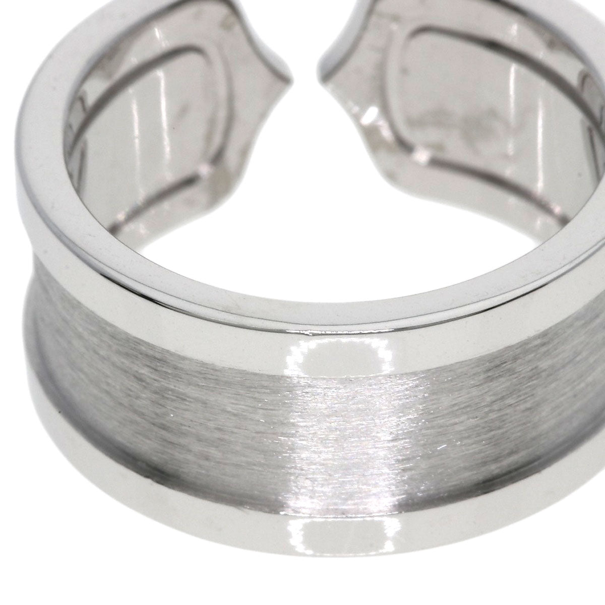 CARTIER C2 ring LM # 58 Ring K18 White Gold Ladies [Used]