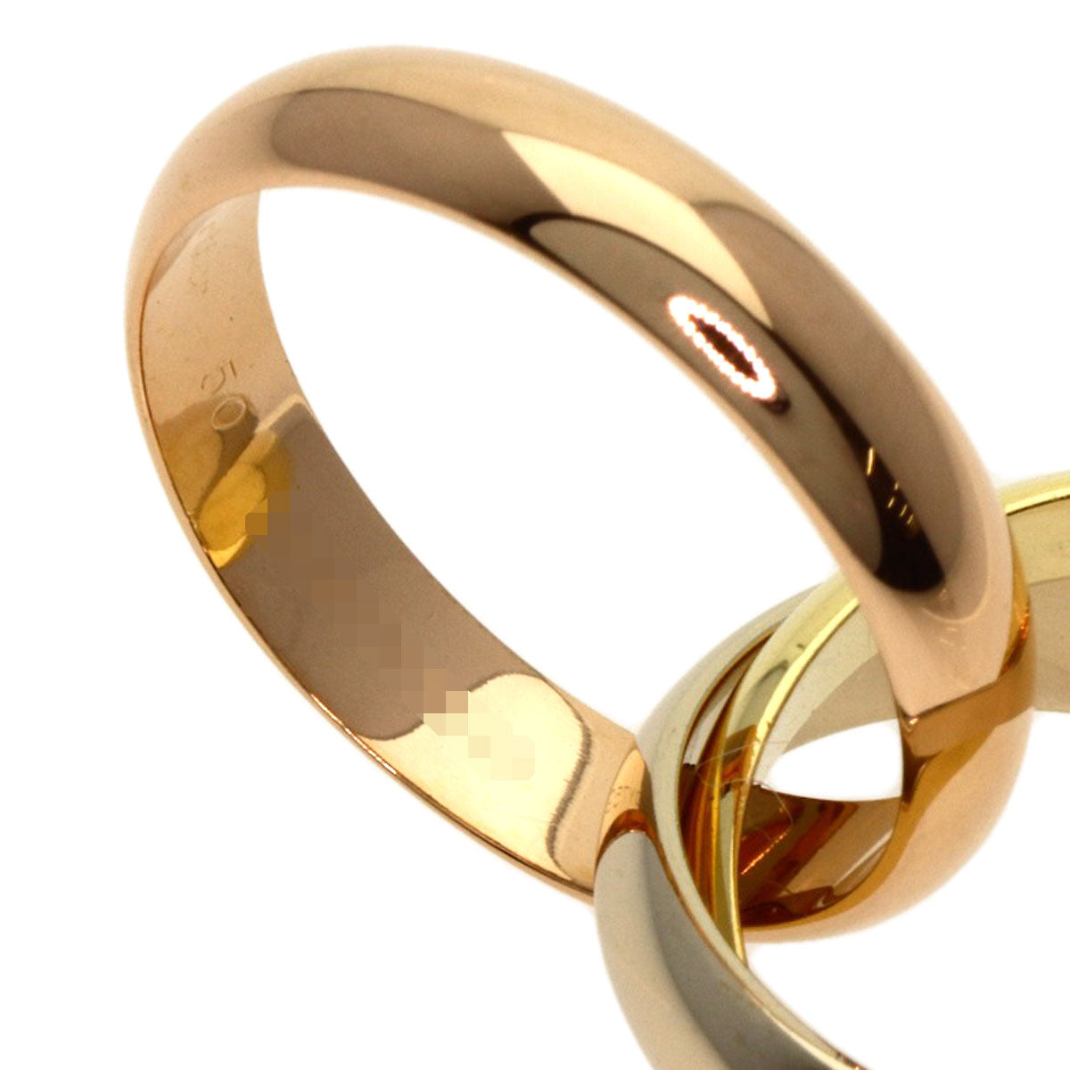 CARTIER Trinity #50 Ring K18 Yellow Gold K18 White GoldLadies [Used]