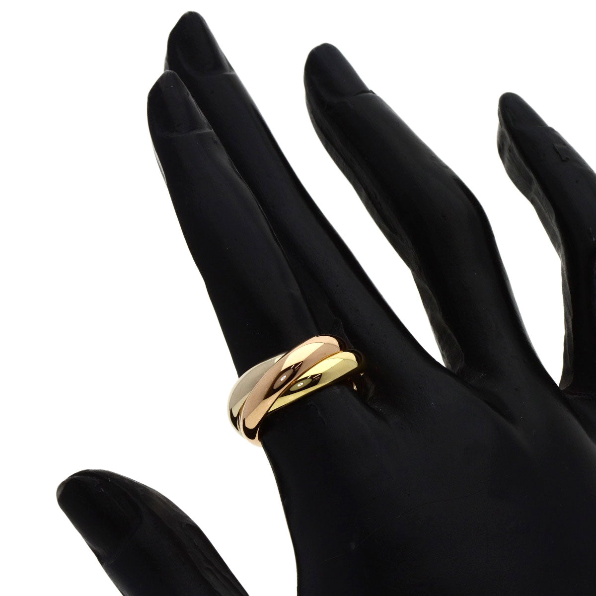 CARTIER Trinity #50 Ring K18 Yellow Gold K18 White GoldLadies [Used]