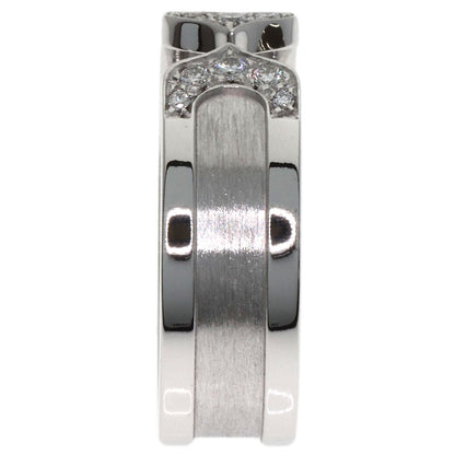 CARTIER C2 Ring SM Diamond #53 Ring K18 White Gold Ladies [Used]