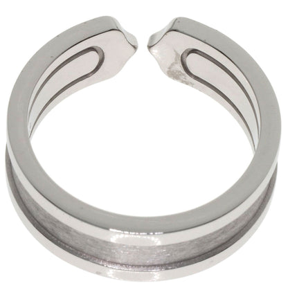 CARTIER C2 Ring SM Diamond #53 Ring K18 White Gold Ladies [Used]