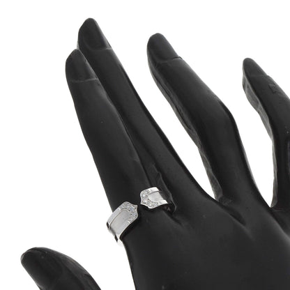 CARTIER C2 Ring SM Diamond #53 Ring K18 White Gold Ladies [Used]