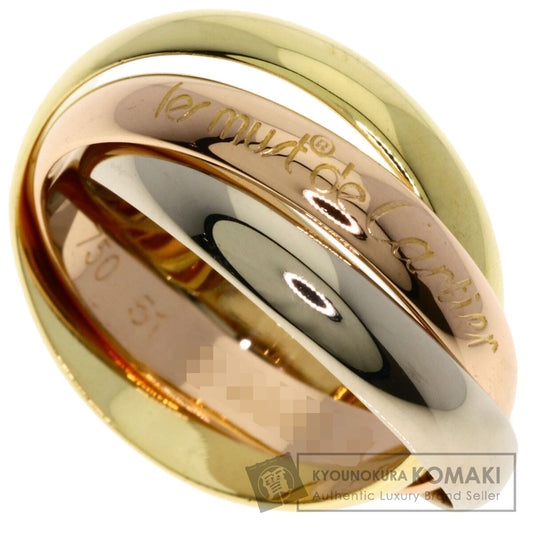 CARTIER Trinity #51 Ring K18 Yellow Gold K18 White GoldLadies [Used]