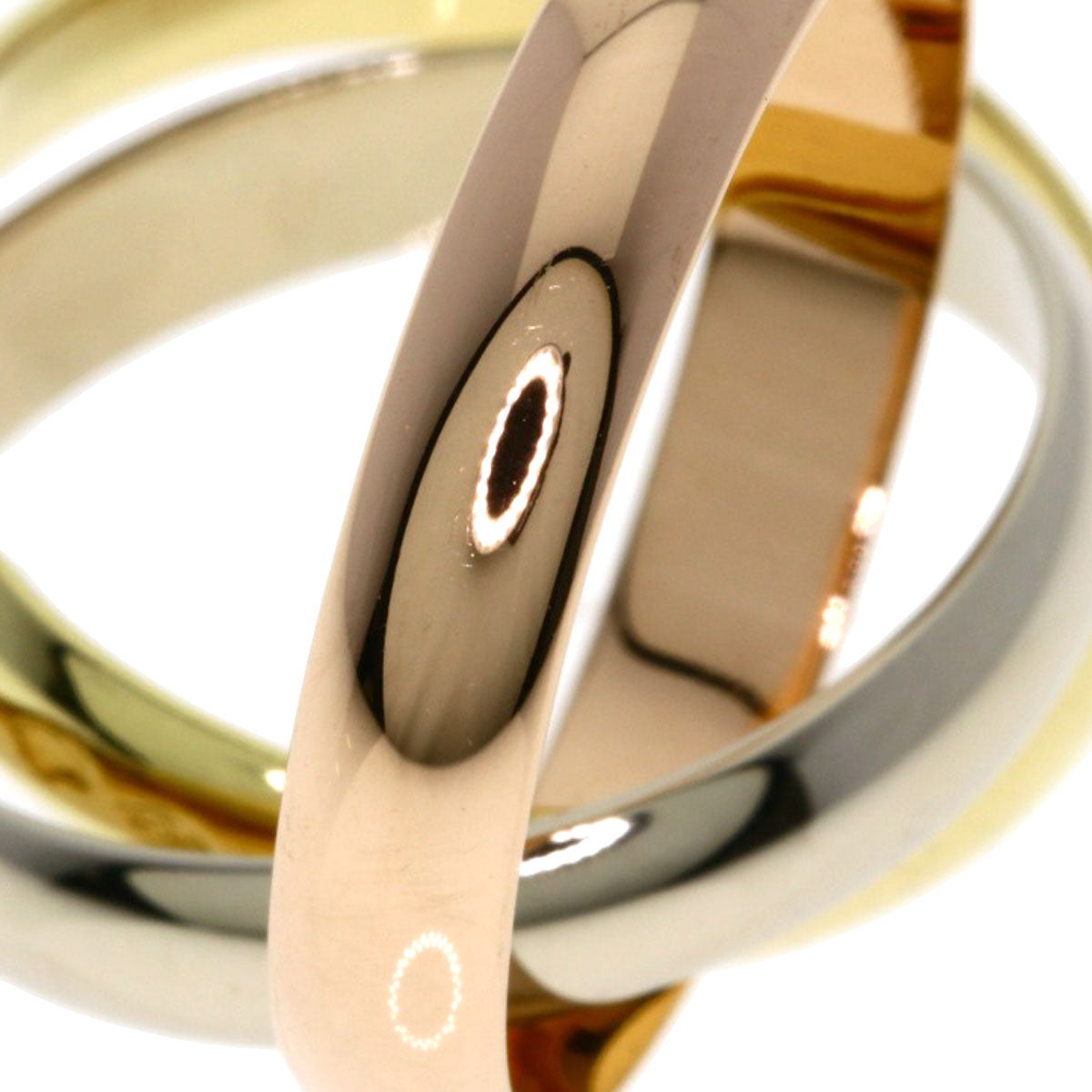 CARTIER Trinity #51 Ring K18 Yellow Gold K18 White GoldLadies [Used]