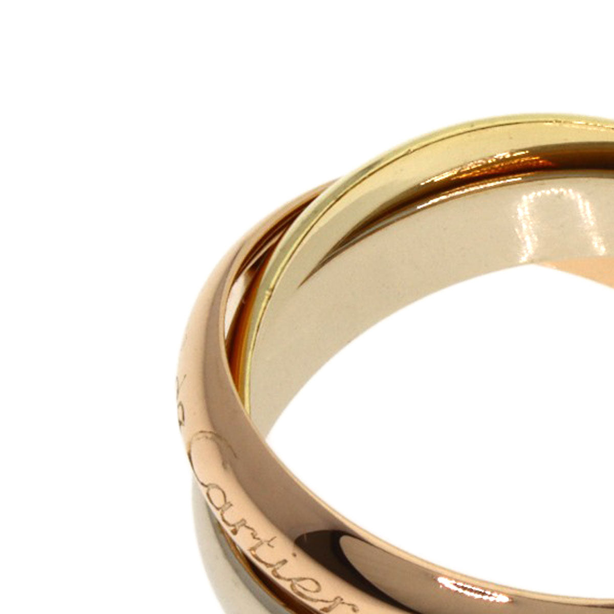 CARTIER Trinity #48 Ring K18 Yellow Gold K18 White GoldLadies [Used]