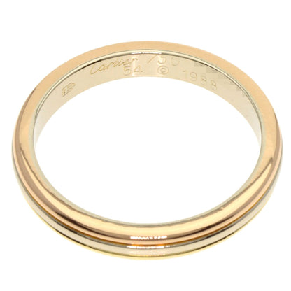 CARTIER Three colors # 54 Ring K18 Yellow Gold K18 White GoldLadies [Used]