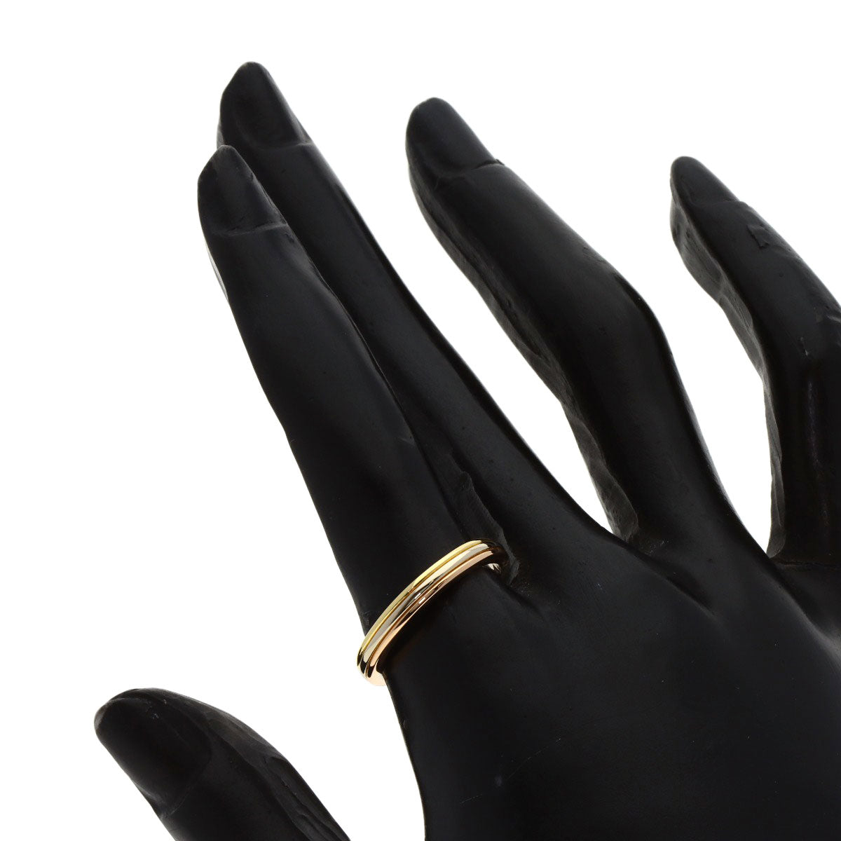 CARTIER Three colors # 54 Ring K18 Yellow Gold K18 White GoldLadies [Used]