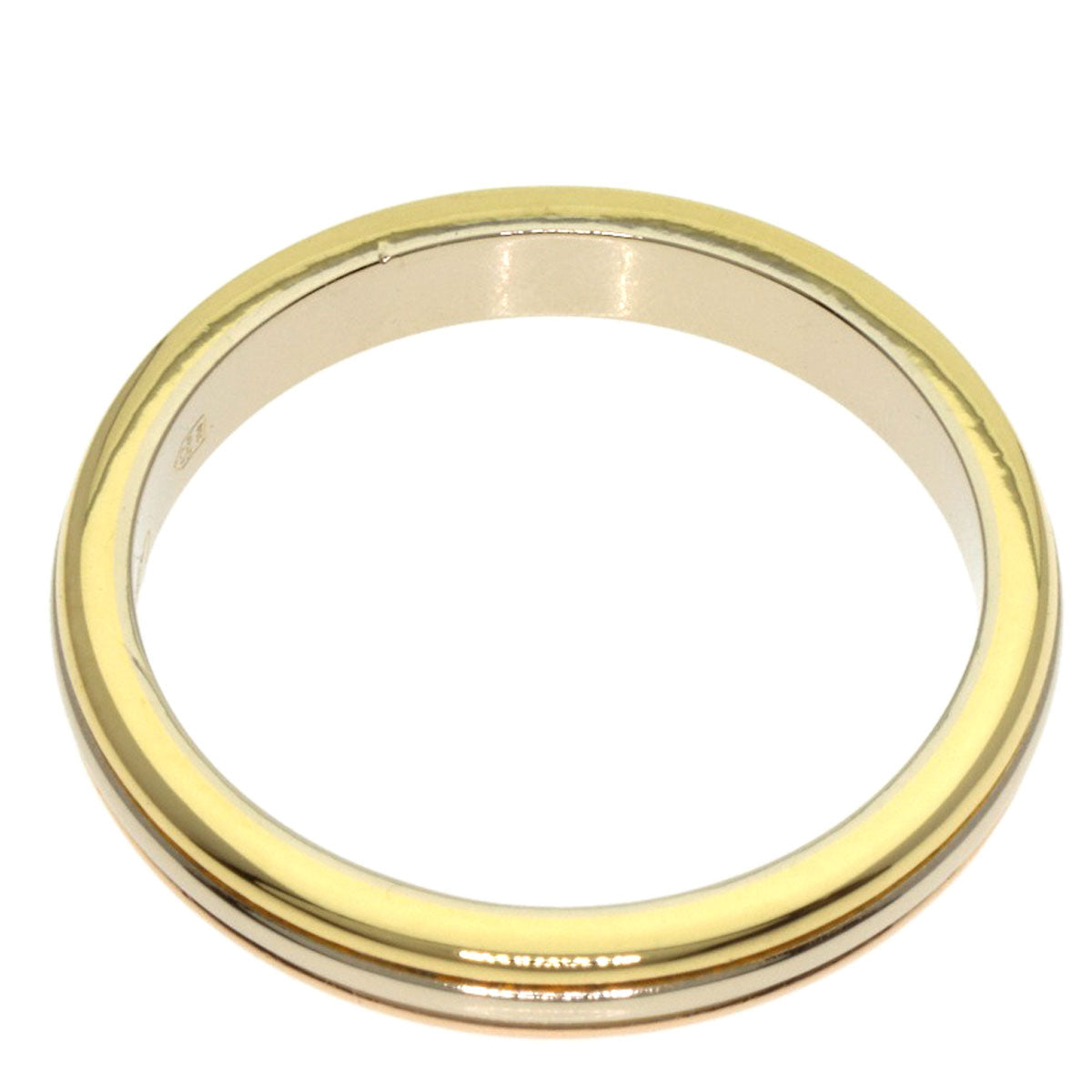 CARTIER Three colors # 54 Ring K18 Yellow Gold K18 White GoldLadies [Used]