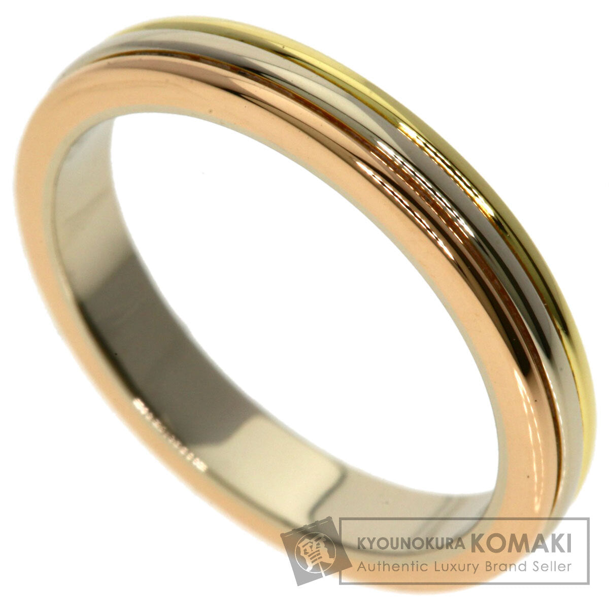 CARTIER Three colors # 48 Ring K18 Yellow Gold 18K Pink GoldLadies [Used]