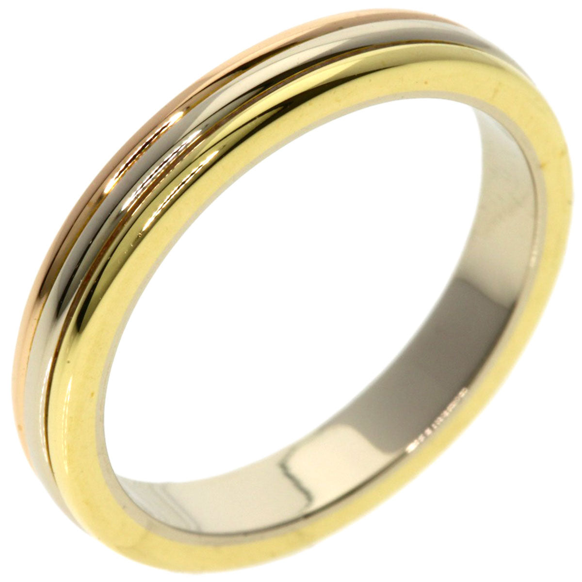 CARTIER Three colors # 48 Ring K18 Yellow Gold 18K Pink GoldLadies [Used]