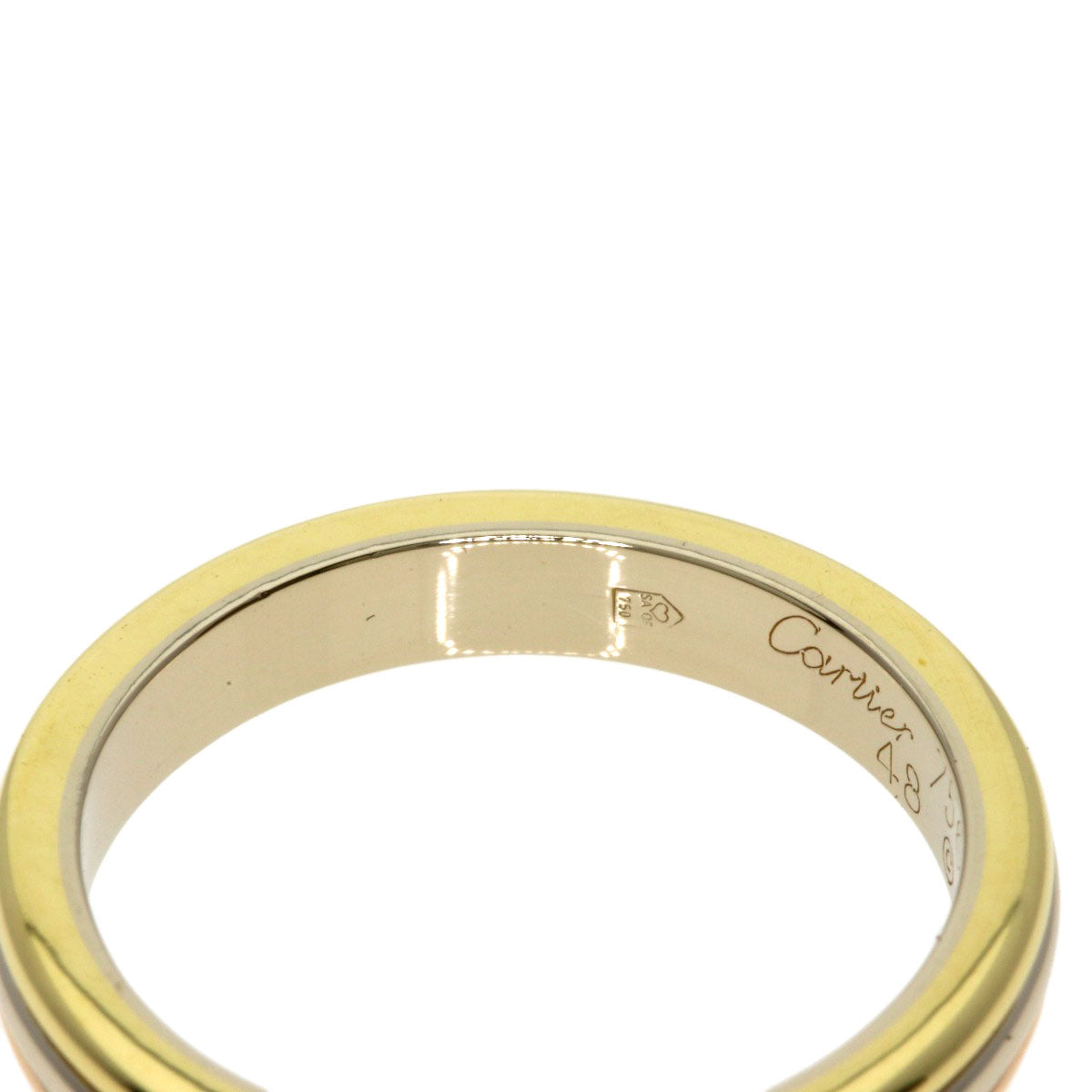 CARTIER Three colors # 48 Ring K18 Yellow Gold 18K Pink GoldLadies [Used]