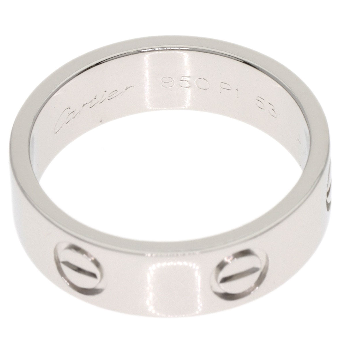 CARTIER love ring #53 Ring Platinum PT950 Ladies [Used]