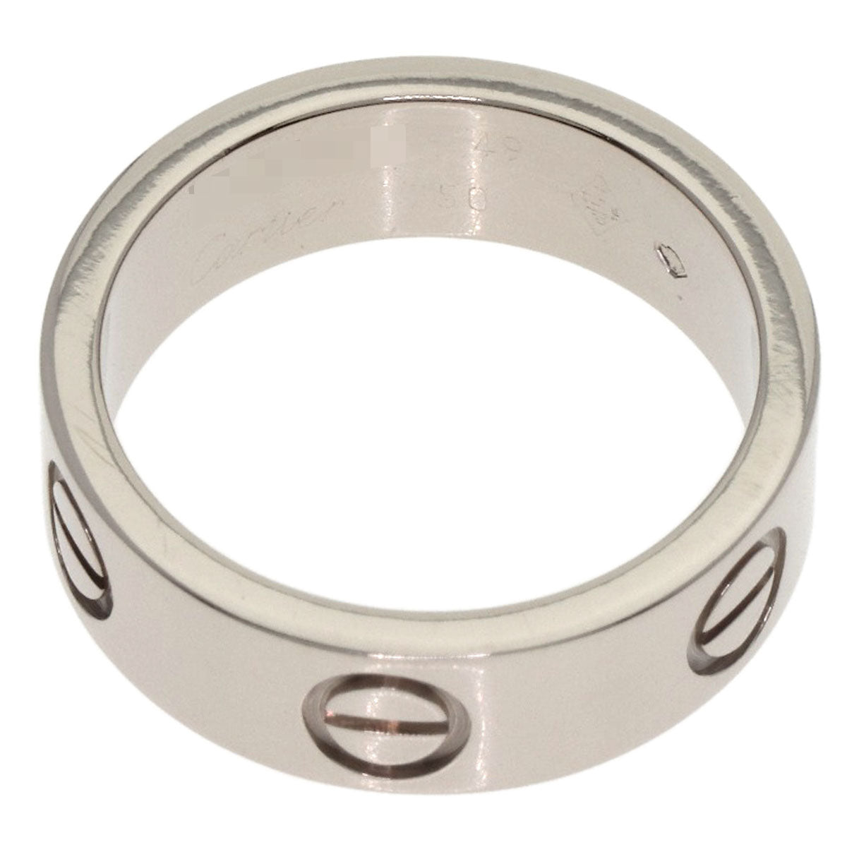 CARTIER love ring #49 Ring K18 White Gold Ladies [Used]