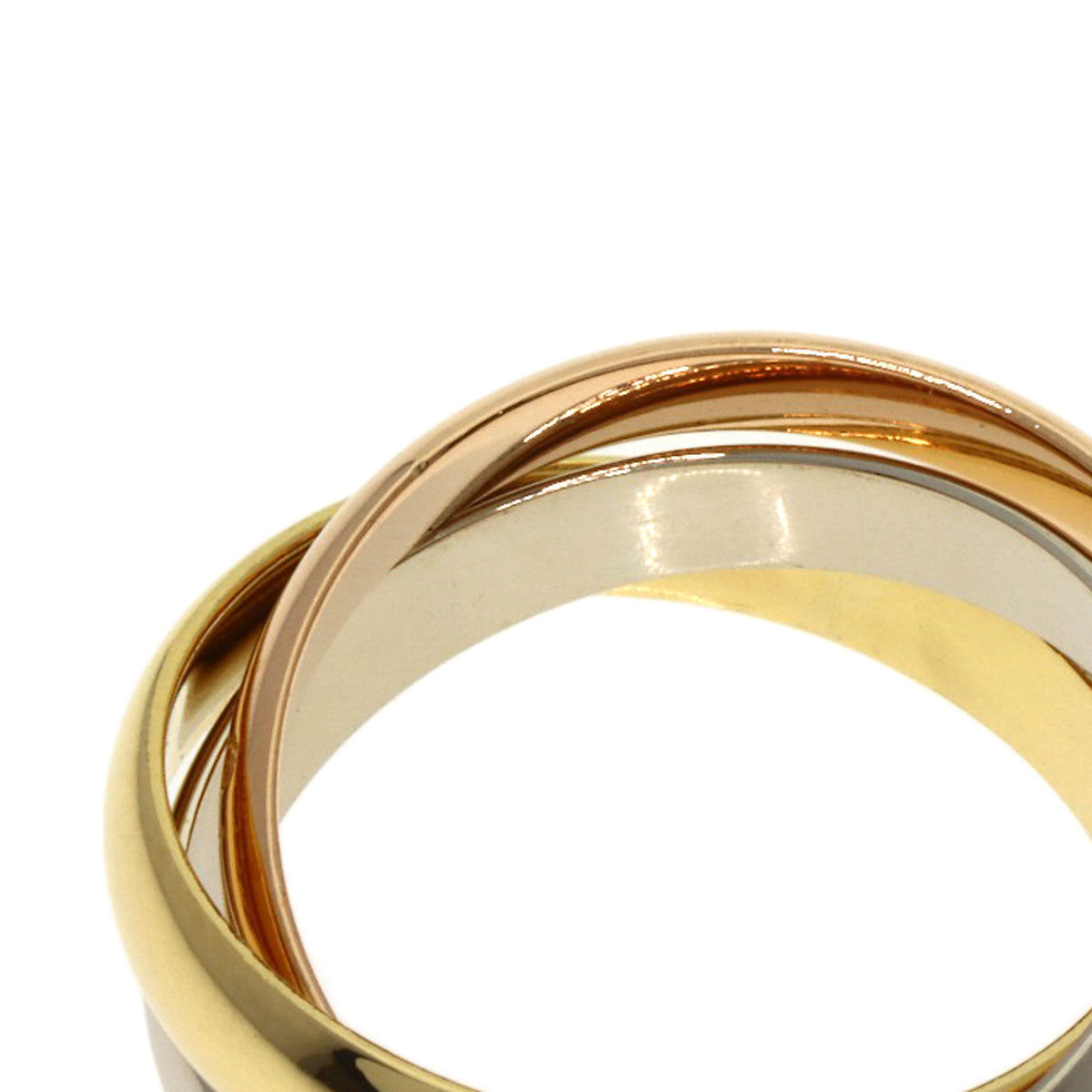 CARTIER Trinity #52 Ring K18 Yellow Gold K18 White GoldLadies [Used]