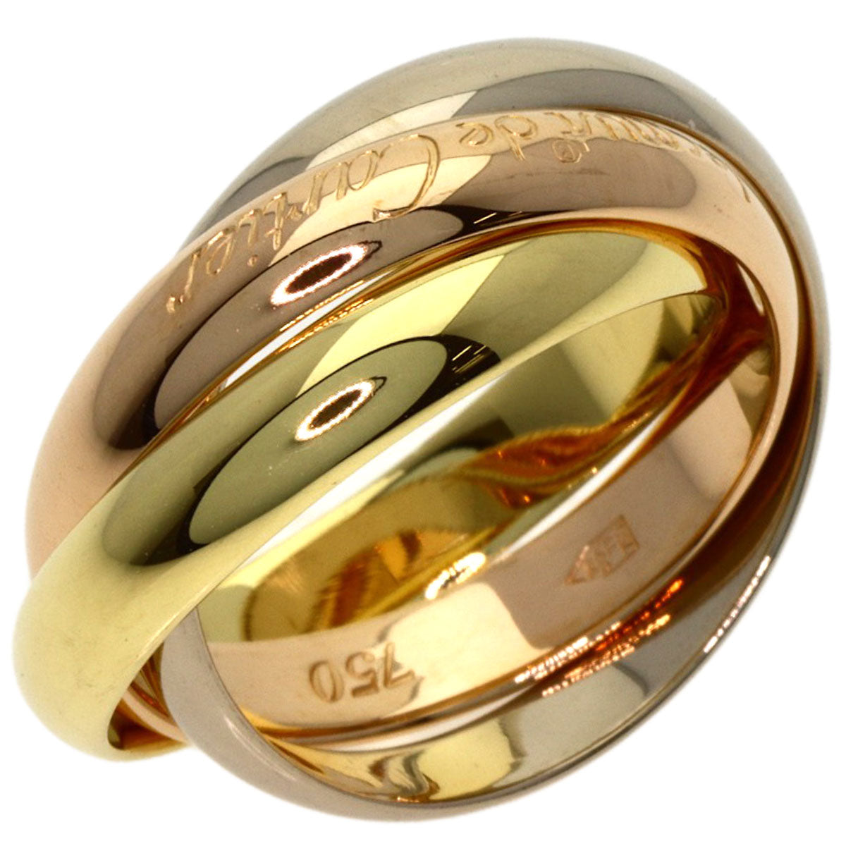 CARTIER Trinity #49 Ring K18 Yellow Gold K18 White GoldLadies [Used]