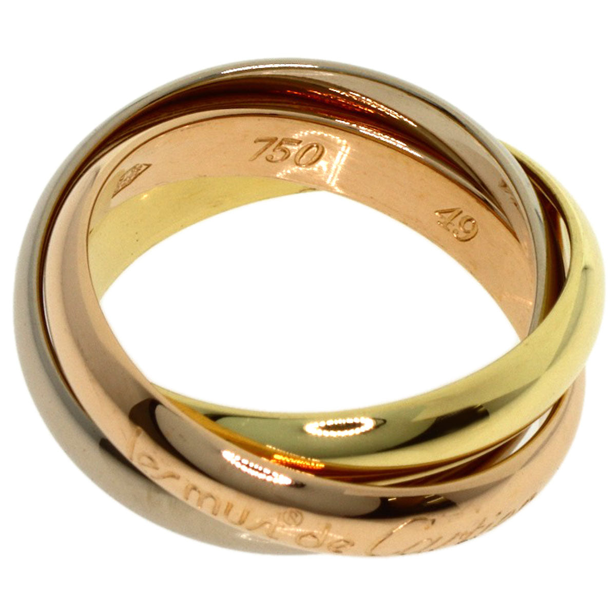 CARTIER Trinity #49 Ring K18 Yellow Gold K18 White GoldLadies [Used]