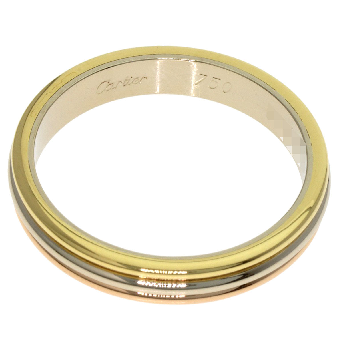 CARTIER Three colors #61 Ring K18 Yellow Gold 18K Pink GoldLadies [Used]