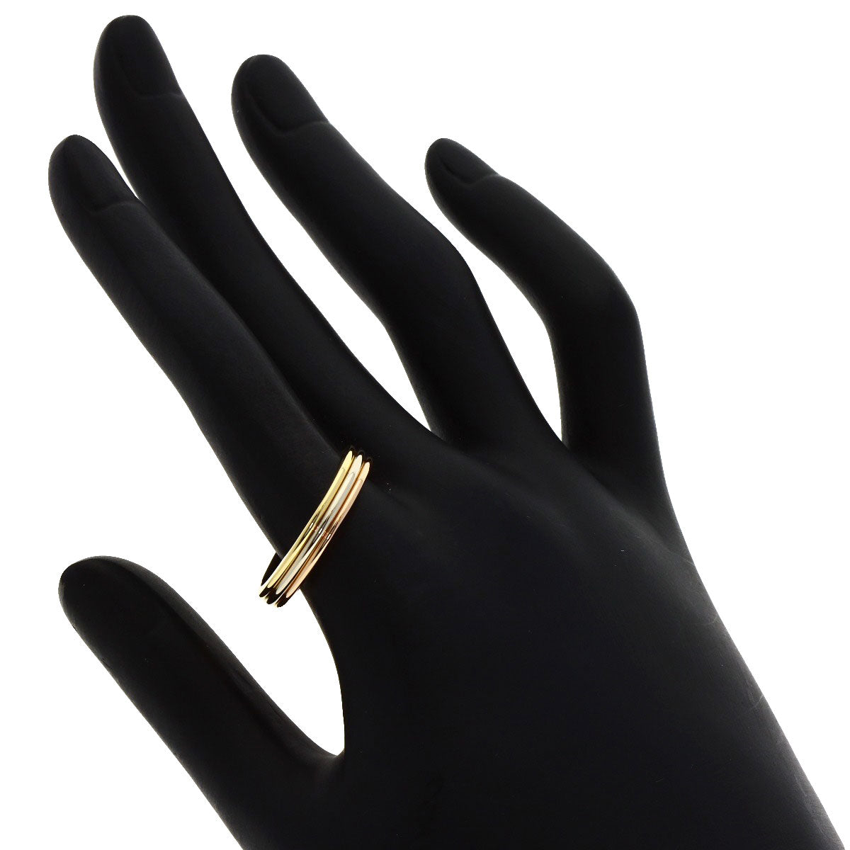 CARTIER Three colors #61 Ring K18 Yellow Gold 18K Pink GoldLadies [Used]